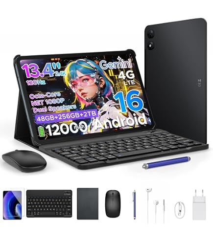 Amazon.co.jp: 【2026新登場 Android16 タブレット 13インチFHD+大画面