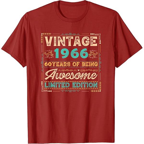 Amazon.co.jp: Legend Born In 1966 Vintage 60th Birthday 60 Years
