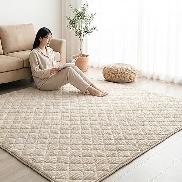 Rady ラグマット インテリア マット レディース 滑り止め ベージュ