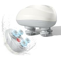 Amazon | 電動頭皮ブラシ ヘッドスパ 頭皮ケア 3D振動 360°回転 頭皮