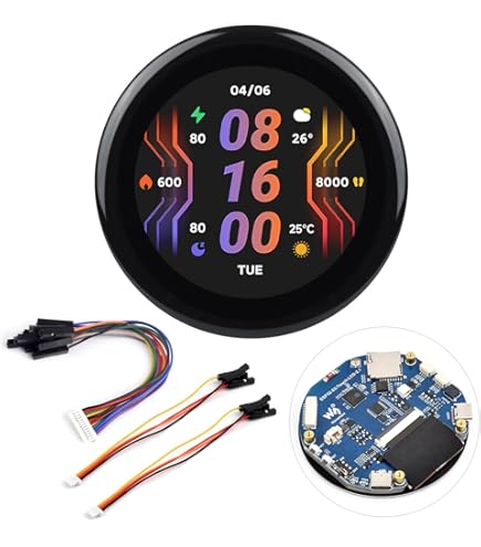 ARCELI 1,28 Inch Rond TFT-display – GC9A01 Met IPS-paneel – 240x240 RGB HD-scherm – SPI-interface – Voor Arduino, Wearables En IoT-projecten – 3 Stuks