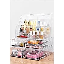 dトイレ化粧品収納ケース鉄芸デスクトップ多層スキンケア香水化粧台引き出し式棚 楽天市場】コスメ収納ケース tower タワー コスメ 化粧品 収納