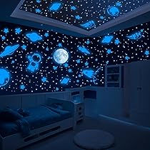 LUMOSX Glow in The Dark Stars for Ceiling Decor - 600 pcs with