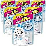 【ケース販売】ボールド 洗濯洗剤 液体 洗濯水をデトックス フレッシュピュアクリーン 詰め替え 大容量 約1.8倍(1050g)×6袋