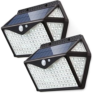 【高輝度最新・5面発光・コンパクトですごい】ソーラーライト センサーライト 屋外照明 人感センサー LEDライト ガーデ…