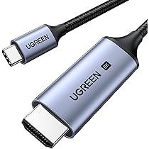 Amazon.co.jp: UGREEN 8K 60Hz USB C DisplayPort 変換ケーブル【Cから