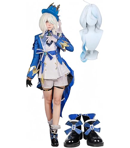 Amazon.co.jp: 原神 シトラリ コスプレ衣装 フルセット 靴+ウィッグ
