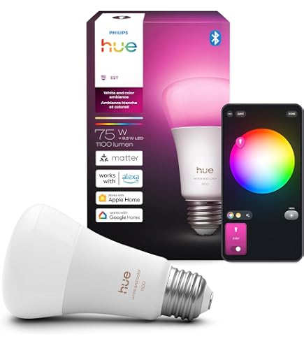Amazon.co.jp: Philips Hue スマートLEDキャンドル電球 B39 E12 1個