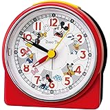 Amazon Co Jp Seiko Clock セイコークロック Disneyメロディ目覚まし時計 銀色 Fd464s ホーム キッチン