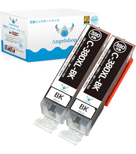 Amazon.co.jp: Angelshop キャノン インク 381 380 6色セット全色大