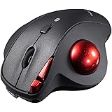 サンワダイレクト トラックボール マウス Bluetooth 静音 充電式 5ボタン(戻る/進む) マルチペアリング 無線 NOVA 400-MABTTB169