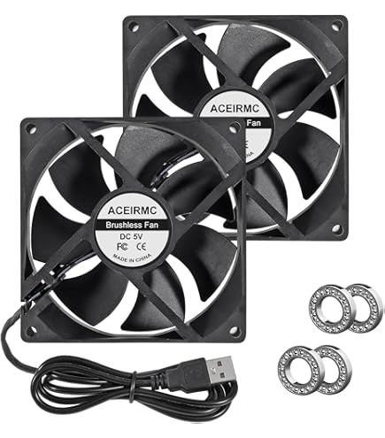 Amazon | 2pin PCファン 12V 冷却 静音 大風量 円形9CM 【9225】 | BWH