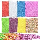 gemoor Mini発泡スチロールボールSlimeの、スモールTiny Foam Beads for Making Foam学校ArtsクラフトSupplies、Piece 8