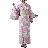 asaka セパレート 二部式 浴衣 しわ兵児帯 2点セット Amazon | [asaka] セパレート綿浴衣＋しわ兵児帯 2点セット 浴衣