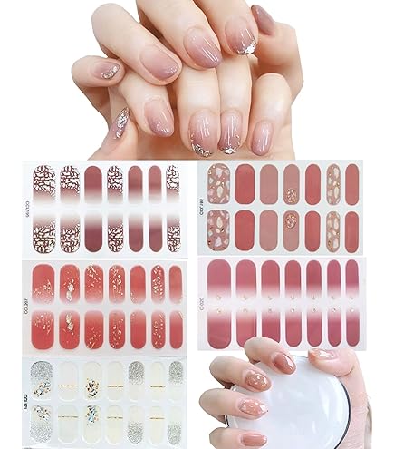 Amazon.co.jp: HERAXI ネイルシール 手の爪 20Pcs 爪やすり付き ネイル