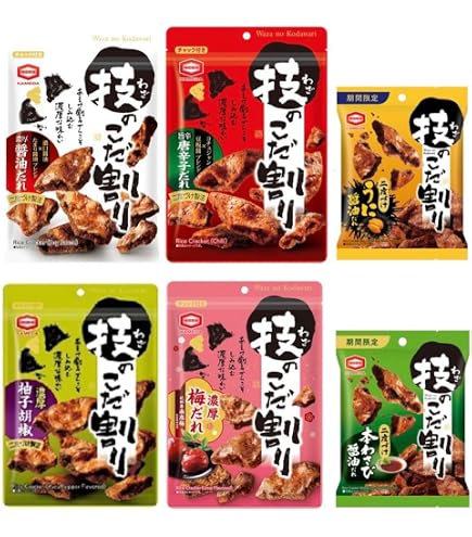 Amazon.co.jp: 亀田 技のこだ割り 濃厚梅だれ100g×2袋 : 食品・飲料・お酒