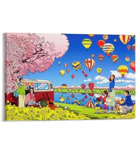 Amazon.co.jp: わたせせいぞう アートポスター（オフセット）「虹色の