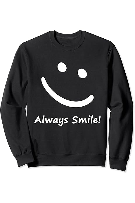 Amazon | スマイルデザイン「ただスマイル」と言う言葉 Tシャツ | T 