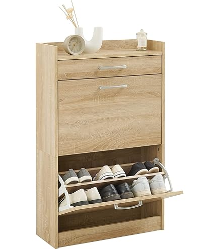 シューズラック 玄関収納 ドア付き 天然竹製 メッシュドア 全面パネル