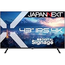 Amazon.co.jp: 【2年保証モデル】JAPANNEXT 43インチ IPSパネル搭載 4K