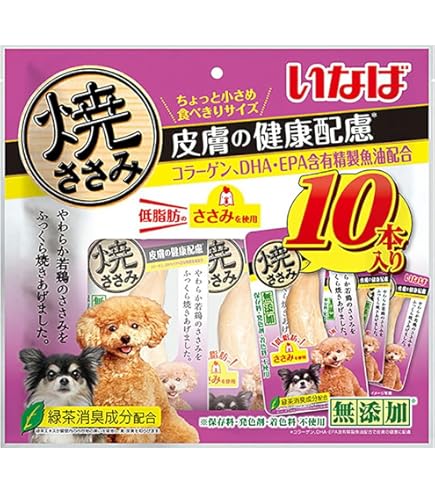 Amazon | いなば 犬用おやつ 焼ささみ チキンミックス味 単品 | いなば