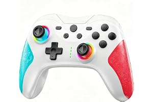 Switch コントローラー Switch2 TURBO連射機能 スイッチ コントローラー 20時間連続使用 マクロ機能 PCエンジン | 1000mAh大容量 背面ボタン付き 9色RGBライトBluetooth 無線接続 ジャイロセンサー搭載 4階段HD振動 スリープ解除 プロコン Switch/Lite/OLEDに対応 Android/IOS/PCにも対応 日本語取扱説明書付き