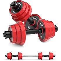 可変式 ダンベル 20kg 10段階 トレーニング 筋トレ 単品 1443 ダンベル バーベル 可変式 20kg 2way 10kg×2 セット 2個セット