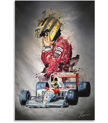 Amazon.co.jp: アイルトンセナ F1 ポスター ボード パネル