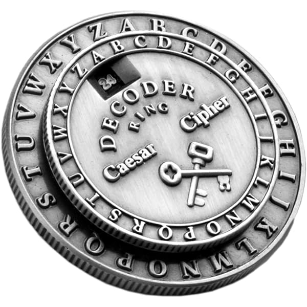 Amazon.co.jp: Retroworks 伝統的なシーザー暗号メダリオン 暗号解読