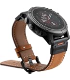 Amazon | GARMIN QuickFit F6 22mm Chestnut Leather 010-12863-15