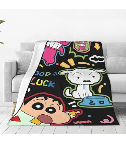 Amazon｜クレヨンしんちゃん シロ 毛布 シングル 柔らかい
