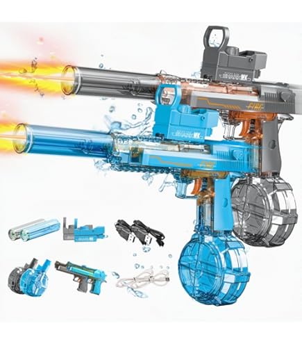 Amazon.co.jp: HAETIN 水鉄砲 電動ガン ぷよぷよボール 銃 排挟式