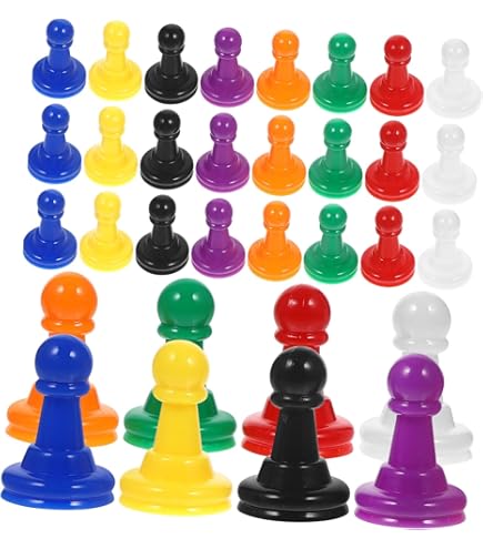 Amazon | DeeRace 66x ボードゲーム ポーン、マルチカラー ゲーム