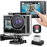 AKASO Brave 4 Pro 4K Action Camera 2‘’ Touch Screen Underwater Waterproof Camera 30FPS 131ft Advanced EIS Remote Control 5X Z