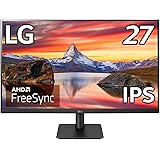 LG フレームレス モニター ディスプレイ 27MP400-B 27インチ/フルHD/IPS非光沢/HDMI,D-Sub/FreeSync/75Hz/フリッカーセーフ、ブルーライト低減機能/3年安心・無輝点保証