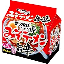 Amazon.co.jp: サッポロ一番 みそラーメン 旨辛 5個パック 100グラム