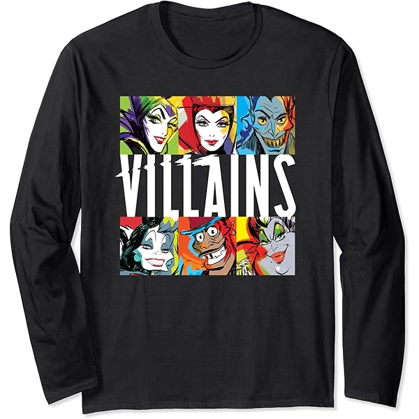 ディズニー ヴィランズ 長袖シャツ Disney tシャツ Villains（ディズニーヴィランズ）キャラクター