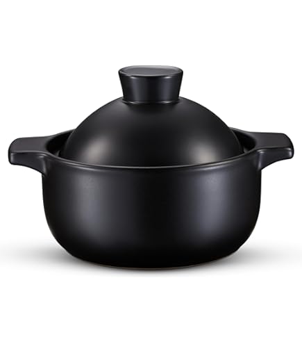 Japanese Donabe Cooking Pot - 3000cc Traditional Clay Hot Pot (Grey)