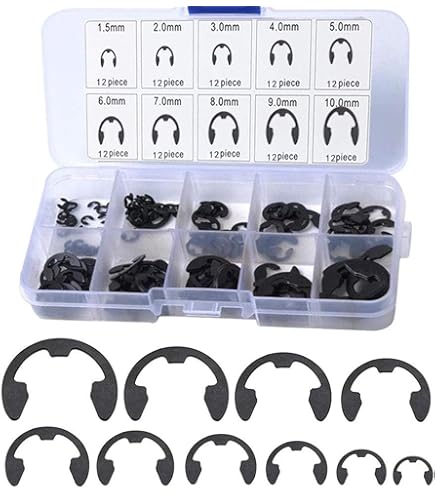 Amazon | Saipor 200個セット E型スナップリング キット サー