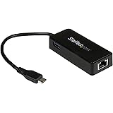 StarTech.com USB-C - ギガビットネットワーク有線LAN変換アダプタ USB 3.0ポート x1付き US1GC301AU