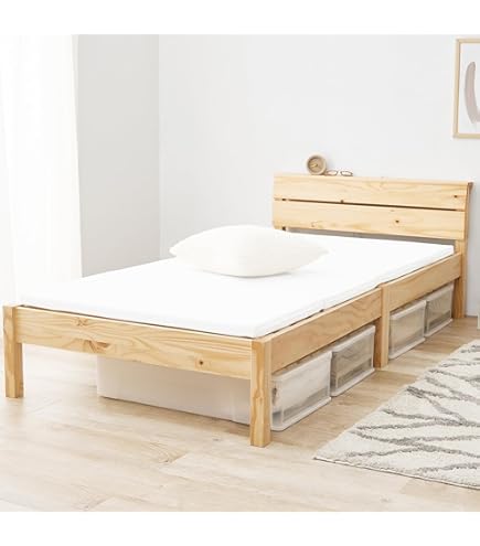 Amazon｜萩原 シングルベッド(ライトブラウン) MB-5915SLBR｜ベッド
