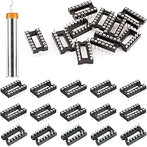 Amazon.co.jp: Youmile 40個 ICソケット14ピン丸型DIP IC