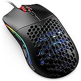 Glorious Gaming Mouse - Model O Minus 58 g Superlight Honeycomb Mouse, Mouse with Lights -Matte Black Mouse, USB Gaming Mouse