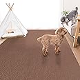 サンコー 廊下敷き マット カーペット はっ水 消臭 日本製 おくだけ吸着 ロングマット 90×200cm ブラウン KH-75