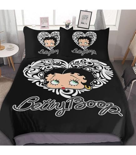 Amazon｜ベティちゃん ベティブープ 布団カバー 3点セット シングル