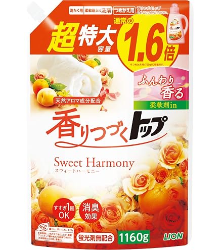 Amazon | ライオン 香りつづくトップ スウィートハーモニー 詰替 720g