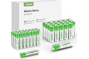 Lepro アルカリ乾電池 48本セット(単3形24本+単4形24本) ハイパワー 1.5V 2800mAh大容量 液漏れ防止 耐久 長持ち 長期間保存可能 乾電池式モバイルバッテリー おもちゃ 電池式ランタン 懐中電灯 時計 リモコン 携帯ラジオ