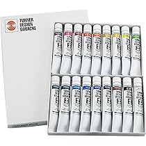 ターナー18 ターナーアクリルガッシュ 18色セット（20ml） 額縁画材