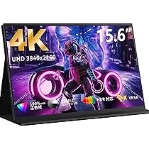 Amazon.co.jp: KEEPTIME モバイルモニター 15.6インチ 4K解像度