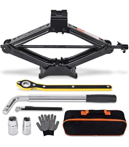 Amazon.co.jp: WXVOVXW パンタグラフジャッキ ハンドルセット車用